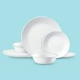 Corelle Madeline Embossed 12-Piece White Dinnerware Set â€“ Lightweight Chip-Resistant Plates And Bowls For Everyday Dining