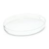 Way To Celebrate Clear Oval Plastic Food Tray â€“ 16" x 14" x 2" Reusable Serving Platter For Parties And Events
