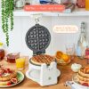 Rotating Belgian Waffle Maker, White Icing by Drew Barrymore