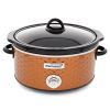 Brentwood Scallop Pattern 4.5 Quart Slow Cooker in Blue