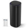Motion Sensor Stainless Steel 13 gallon Trash Can with Ozone Button