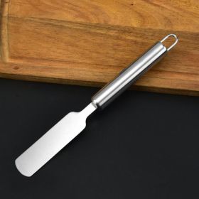 Cake Decorating Spatula Stainless Steel Butter Cake Cream Straight Bend Spatula Spreader Scraping, Smoothing, Icing (Material: Stainless Steel)